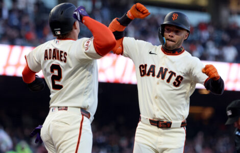 Grant McCray's 2-run homer backs Tyler Mahle and leads the Giants to a 3-0 win over the Brewers